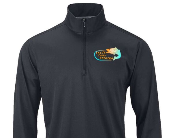 Salty Toad Fishing - 1/4 Zip Pullover - UPF 30+ - Image 2